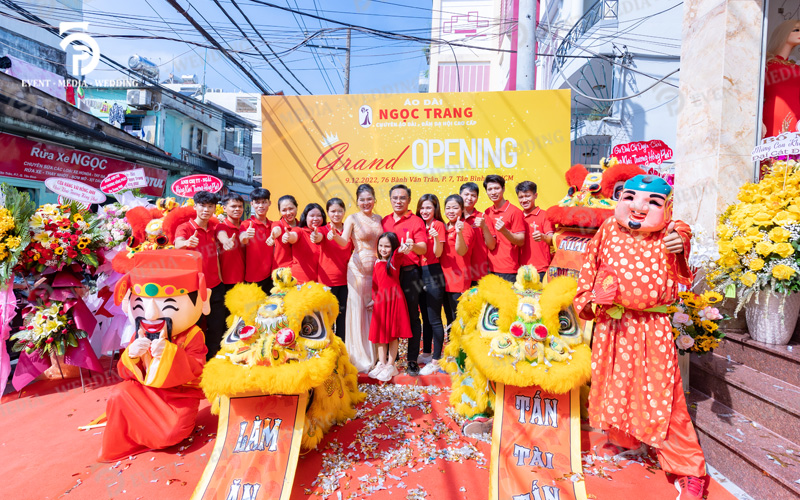 Backdrop sự kiện khai trương